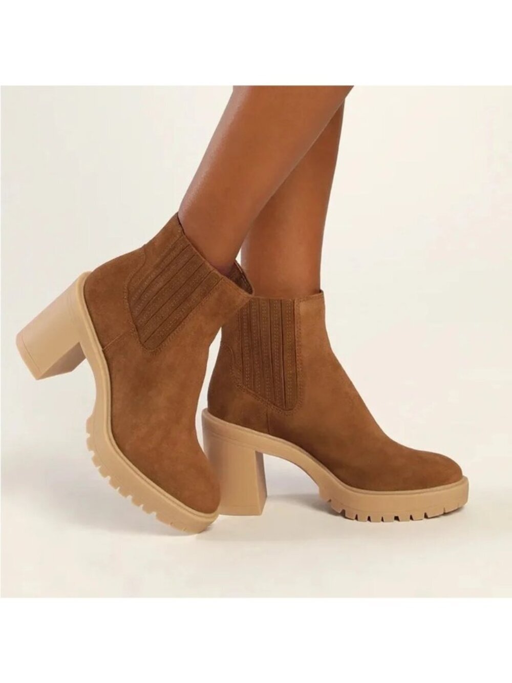 Dolce Vita Caster H20 Waterproof Chelsea Boot Camel Size 8